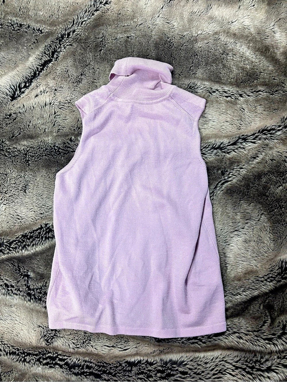 SmartWool Merino Wool Sleeveless Turtleneck in Pink Like New